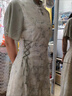 閃動少女（SHANDONGSHAONV）新中式國風(fēng)立領(lǐng)綁帶收腰顯瘦連衣裙女復(fù)古碎花中長夏季長款文藝 連衣裙[品牌高品質(zhì)] XL 推薦115125斤 曬單實拍圖