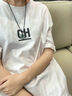 中國黃金（CHINA GOLD）飄花平安扣吊墜翡翠男女情侶款玉石玉七夕情人節禮物送女朋友老婆 飄花翡翠平安扣項繩+代寫(xiě)賀卡 曬單實(shí)拍圖
