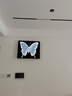 致匠心蝴蝶餐廳電表箱裝飾畫黑白數(shù)顯電子鐘表時鐘掛畫配電箱電閘盒遮擋 A-蝶影時刻 50*40cm（覆蓋40橫豎30） 經(jīng)典黑【鋁合金畫框】 液壓款【數(shù)顯接線款】-晶瓷工藝 曬單實(shí)拍圖