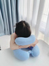 思萊宜午睡枕小學(xué)生午休趴睡枕一年級(jí)兒童專用枕教室桌上趴著睡覺神器 曬單實(shí)拍圖