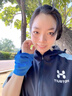 京小米森活德國冷感運動護腕手腕擦汗巾運動速干毛巾冰涼吸汗男女通用冰巾 活力藍2個【冷感速干】 均碼 曬單實拍圖