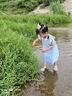 G.DUCKKIDS小黃鴨愛莎公主裙女童夏裝連衣裙2025新款女寶寶Polo夏季艾莎裙子 藍(lán)色送皇冠+魔法棒 110 (建議98-105cm 3-4周歲） 曬單實(shí)拍圖