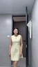 Mandy Zhang鑲鉆黃色小香風(fēng)連衣裙女夏季高級(jí)感輕禮服無(wú)袖背心裙子 光霧黃 S 曬單實(shí)拍圖