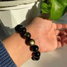 喜?？岛陉资执信畋久晁姆缴瘾F轉(zhuǎn)運珠正品水晶金曜石手鏈串珠女 【四方神獸】特級金曜石手串-12m 曬單實拍圖