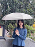JCZS德國品質(zhì)太陽(yáng)傘防曬防紫外線(xiàn)女高顏值輕巧迷你便攜口袋膠囊傘雨傘 晴空藍【黑膠upf2000+免疊綁帶】 曬單實(shí)拍圖