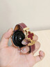 方哲品牌原裝適用華為Watch5手表表帶gt5pro四葉草磁吸扣GT6皮質(zhì)watch4Pro新款高級感真皮女士時(shí)尚腕帶 安可拉紅淺金扣紅花 華為Watch5【42MM表盤(pán)】18mm 曬單實(shí)拍圖