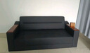 世金家具（shijinjiaju）辦公沙發(fā)茶幾組合套裝辦公沙發(fā)中式會(huì)客商務(wù)接待室三人位真皮沙發(fā) 【旗艦款貓爪皮】黑色 【超千人精選】3+1+1+功夫茶幾 曬單實(shí)拍圖