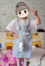 G.DUCKKIDS玉桂狗女童裙子夏季2025新款兒童連衣裙韓系穿搭大童女裝夏款女孩 玉桂狗背帶裙 假兩件設(shè)計 140 cm 曬單實拍圖