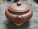 藏壺天下宜興名家紫砂壺茶具純手工茶壺單壺底槽清景舟仿古全手工大口扁腹 扁腹仿古 曬單實拍圖
