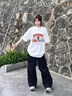 小野七天甜美白色t恤女短袖2025夏季設計感小眾純棉寬松顯瘦圓領(lǐng)上衣夏裝 白色 M 曬單實(shí)拍圖