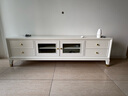 錦凱越（G.KAIYUE）美式輕奢實(shí)木白色電視柜現代簡(jiǎn)約白色現代茶幾電視柜組合套裝客廳 1.8米電視柜 典雅白 曬單實(shí)拍圖