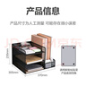 得力（deli）多功能金屬網(wǎng)材組合式文件框/盤/欄書立辦公用品桌面檔案收納盒多層資料架置物架帶筆筒黑色PB103 曬單實拍圖