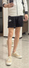 Calvin KleinJeans夏季男士字母疊印ck松緊腰純棉休閑運動針織短褲J324250 曬單實拍圖