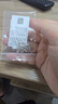 周六福（ZLF）  鉑金耳飾女款PT950白金銀杏幸而有你耳墜 2.14g 曬單實(shí)拍圖