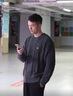 Teenie Weenie Men小熊男裝復(fù)古休閑蓬松質(zhì)感圓領(lǐng)絞花針織羊毛毛衣 煤灰色 L 曬單實拍圖