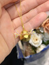 世紀(jì)緣黃金吊墜女錦鯉葫蘆足金福祿祥云紋五彩編繩送女友生日禮物 4.31g【贈(zèng)金色925銀鏈】 曬單實(shí)拍圖