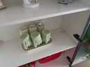 川島屋奶油風(fēng)水杯家用套裝客廳陶瓷杯子高級感喝茶杯茶具杯具水具 混色馬克杯6個裝+杯架+瀝水托盤 曬單實拍圖