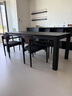 梵也家具澹墨餐桌黑色實(shí)木長(cháng)桌白蠟木大板桌現代簡(jiǎn)約客廳家用餐桌 【澹墨餐桌】啞黑色 2.1m 曬單實(shí)拍圖
