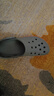卡駱馳（crocs）貝雅卡駱班運(yùn)動(dòng)Clog男女沙灘鞋CR208268-01W 灰色 39（39-40） 曬單實(shí)拍圖