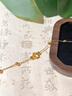 老鳳祥四葉草黃金手鏈女款足金手鏈女生日七夕情人節(jié)禮物送女朋友老婆 足金幸運四葉草+S925銀手鏈+久伴鐘愛禮盒 曬單實拍圖
