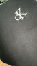 Calvin KleinJeans25春夏新款女士簡(jiǎn)約刺繡時(shí)尚ck辣妹正肩羅紋短袖T恤47AB212 UB1-太空黑 XS 曬單實(shí)拍圖