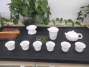 EATKM輕奢品牌羊脂玉白瓷茶具整套高檔蓋碗功夫茶具套裝商務(wù)禮品禮盒裝 西施壺全家福套組+茶盤 禮盒裝 曬單實(shí)拍圖