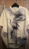 ZHUCHONGYUN24夏新款東方原創(chuàng)花稿寬松圓領(lǐng)短袖T恤上衣 花色 M 曬單實(shí)拍圖