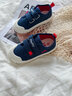 M1&M2西班牙童鞋兒童帆布鞋春秋季男童校園鞋女童室內鞋透氣防磨軟底鞋 深藍 28 碼 適合腳長(cháng)16.5~17cm 曬單實(shí)拍圖