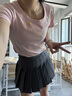 微光里灰色百褶裙女半身裙短裙2025新款高腰顯瘦小個子學生jk西裝a字裙 百搭百褶裙【灰色 M】 曬單實拍圖
