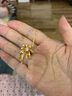 周大生（CHOW TAI SENG）浪漫花火項鏈純銀S925女熒光琺瑯煙花鎖骨鏈生日禮物送女友 浪漫花火項鏈 曬單實拍圖
