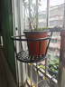 索爾諾（SuoErnuo）  懸掛花架 陽臺(tái)鐵藝簡(jiǎn)約懸掛花架掛架 多肉綠蘿架裝飾掛架 一只裝-黑色【托底直徑18*上環(huán)直徑22】 曬單實(shí)拍圖