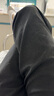 索菲絲爾西裝窄版休閑闊腿褲女2025春季時尚百搭顯瘦直筒拖地褲 深灰 28 曬單實拍圖