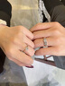 ICESTRELLA鉑金pt950花蕾仿真鉆戒女六爪皇冠群鑲鉆石結(jié)婚莫桑石戒指女 1克拉 10號(hào) 曬單實(shí)拍圖