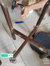 小矮凳小凳子久坐不累客廳軟包凳子家用結實(shí)耐用板凳實(shí)木靠背椅子 【泰國橡膠木】咖色坐高28CM 曬單實(shí)拍圖