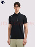 DESCENTE迪桑特TRAINING系列綜訓TOUGH男士短袖POLO衫夏季 BK-Tap Shoe M (170/92A) 曬單實(shí)拍圖