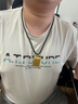 奢名紀黃金平安無事牌吊墜999純足金包銀項鏈掛墜男士情侶款實心墜子真 平安無事牌包金3.35克總重約30克 曬單實拍圖