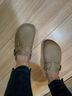 BIRKENSTOCK勃肯德國進(jìn)口男女款涂油皮軟底復古Boston包頭拖鞋 棕色窄版1019484 35 曬單實(shí)拍圖
