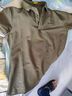 吉普（JEEP）短袖T恤男士夏季polo衫潮流休閑寬松涼感衣服男裝 軍綠 XL 曬單實(shí)拍圖