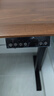 木藝生轉(zhuǎn)角雙電機(jī)電動(dòng)升降電腦桌家用辦公雙人L型桌子工作臺(tái)拐角書桌 【雙電機(jī)】整板左拐角胡桃色 1.4*1.1M(升級(jí)加強(qiáng)版收納橫梁) 曬單實(shí)拍圖
