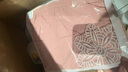 鳴譽趙露思同款超柔純棉圍裙網(wǎng)紅同款廚房女工裝自然文藝 粉色半身【純棉帶雙口袋】 曬單實拍圖