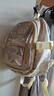 鉑吶苓雙肩包女 日系ins風(fēng)休閑小背包輕便百搭雙肩包逛街學(xué)生小書(shū)包 休閑雙肩包【米白+掛件】 曬單實(shí)拍圖