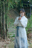 唐菓蜜馬面裙全套連衣裙2024春季新款清冷風(fēng)新中式國(guó)風(fēng)日常改良漢服旗袍 白色上衣+書(shū)法馬面裙 S 曬單實(shí)拍圖