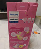 飛利浦（PHILIPS）兒童電動牙刷 送男孩女孩生日禮物 適用4-6-12歲 聲波震動 2種模式 自帶2支刷頭粉HX2432/02 曬單實拍圖