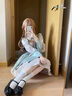 唐努烏【竹杳】新中式旗袍可拆袖lolita少女漢服OP連衣裙中華風(fēng)洛麗塔 全套【可拆袖】 L 曬單實(shí)拍圖