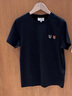 Maison Kitsune【魏大勛同款】男款春夏大膽玩色雙頭狐貍刺繡T恤 P190【煤炭灰】 M 曬單實拍圖