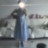 UR2025夏季新款女裝法式氣質赫本風抽褶無袖連衣裙UYY750066 粉藍 S 曬單實拍圖