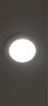 正泰（CHNT）LED筒燈客廳嵌入式天花燈鋁材銀邊白4W暖白光開孔7.5-8.5cm 曬單實拍圖