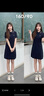 FILA 斐樂(lè)官方女裝連衣裙2025夏新款網(wǎng)球運(yùn)動(dòng)簡(jiǎn)約基礎(chǔ)翻領(lǐng)修身連身裙 RD寶藍(lán)-NV L 170/88A/L 曬單實(shí)拍圖