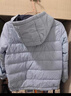 雪中飛兒童羽絨服輕薄保暖外套2025新款男女童裝秋冬季上衣 冰藍(lán)色 150 曬單實(shí)拍圖