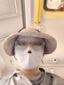 蕉下（beneunder）防曬面罩口罩四季臉基尼防塵輕薄無痕親膚舒適騎行開車高顏值口罩 藍(lán)煙灰 曬單實拍圖